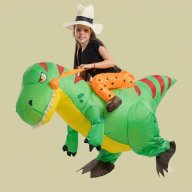 disfraz dinosaurio verde- botarga inflable